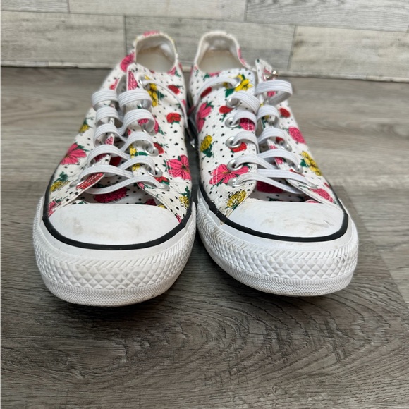 Floral Converse All Star Floral Print Low Top Sneakers Women’s Size 9 - Picture 7 of 13